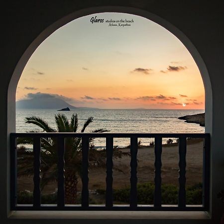 Apartmán Glaros Luxury Studio On The Beach Arkasa Exteriér fotografie