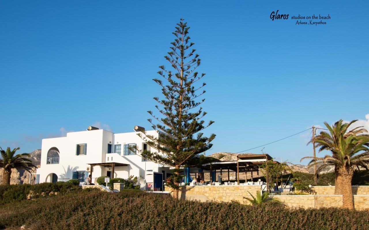 Apartmán Glaros Luxury Studio On The Beach Arkasa Exteriér fotografie