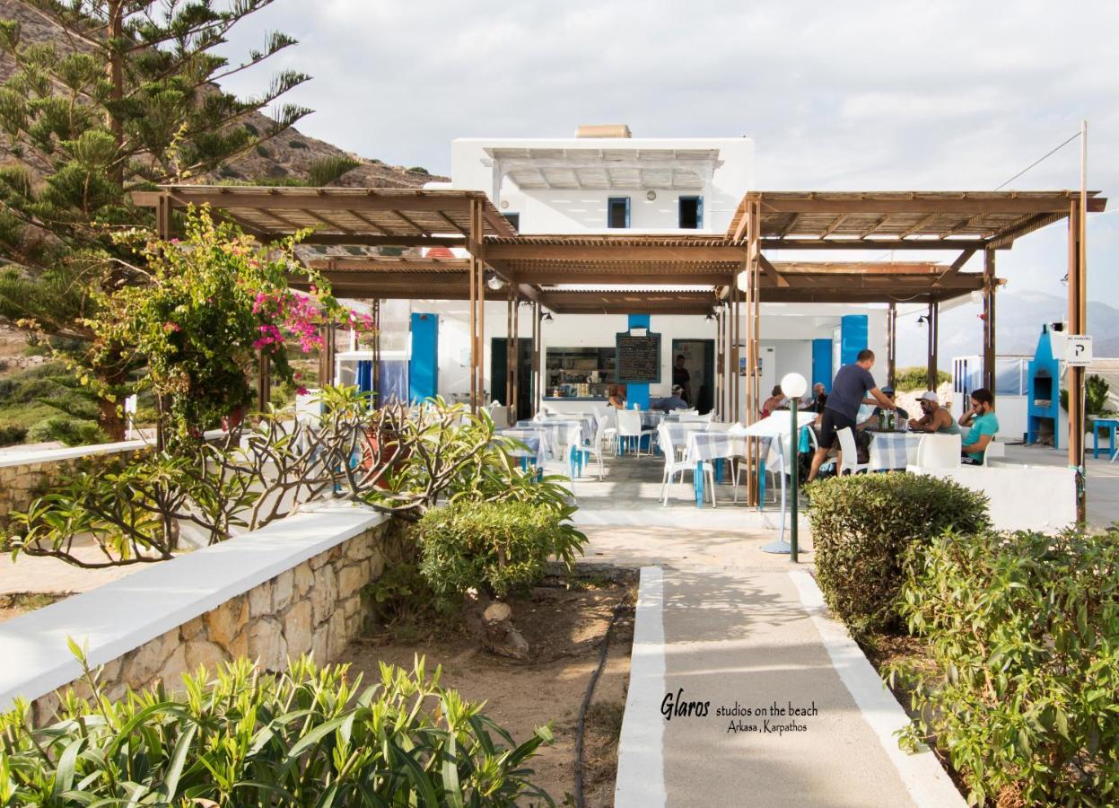 Apartmán Glaros Luxury Studio On The Beach Arkasa Exteriér fotografie