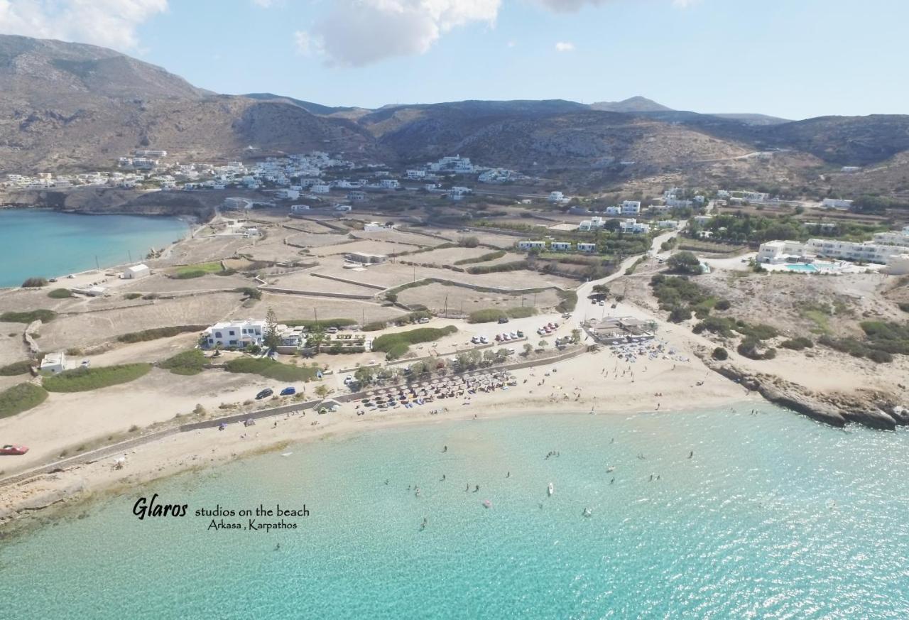 Apartmán Glaros Luxury Studio On The Beach Arkasa Exteriér fotografie